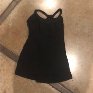 Black Lululemon tank, size 8. Racer back.